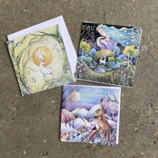 Pack of 3 Whimsical/Fantasy Greetings Cards