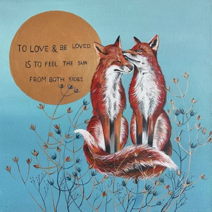 Foxes In Love - Original - Acrylic on Canvas