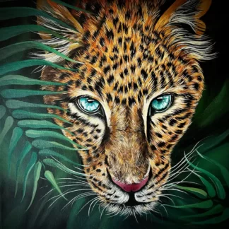 Leopard - original painting - acrylic on canvas